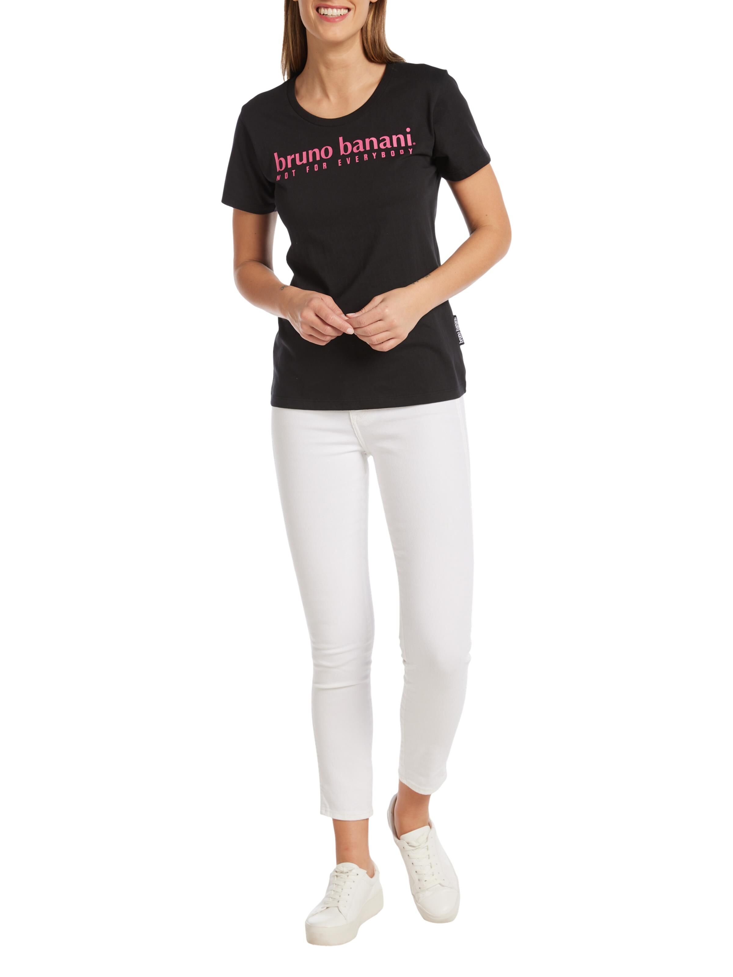 Rundhals T-Shirt mit Logo