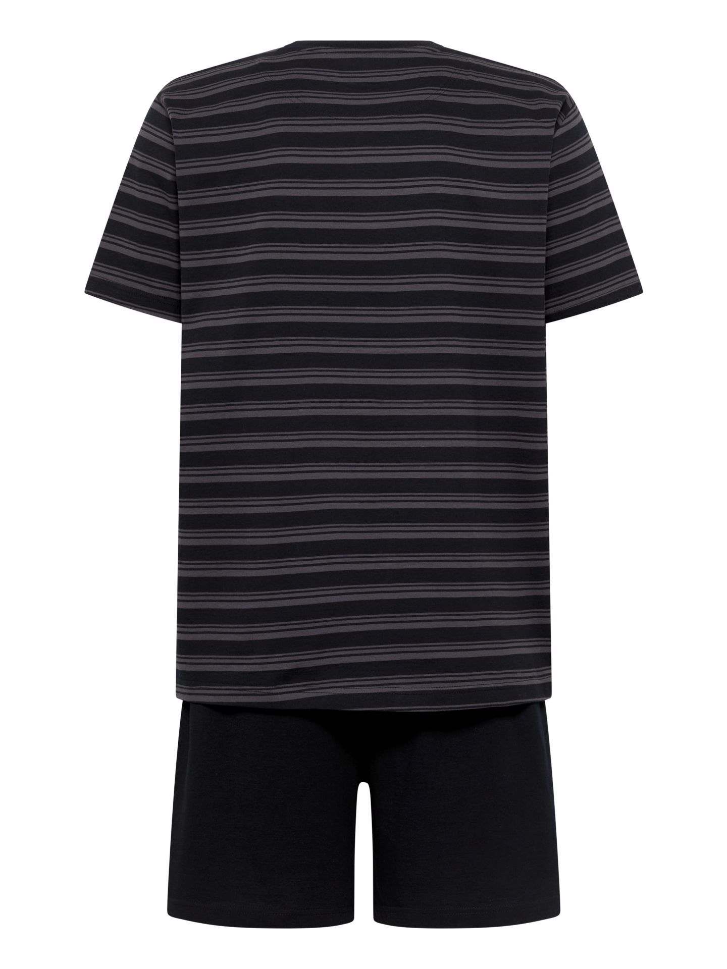  Herren Shorty Pyjama Set mit Logo-Print