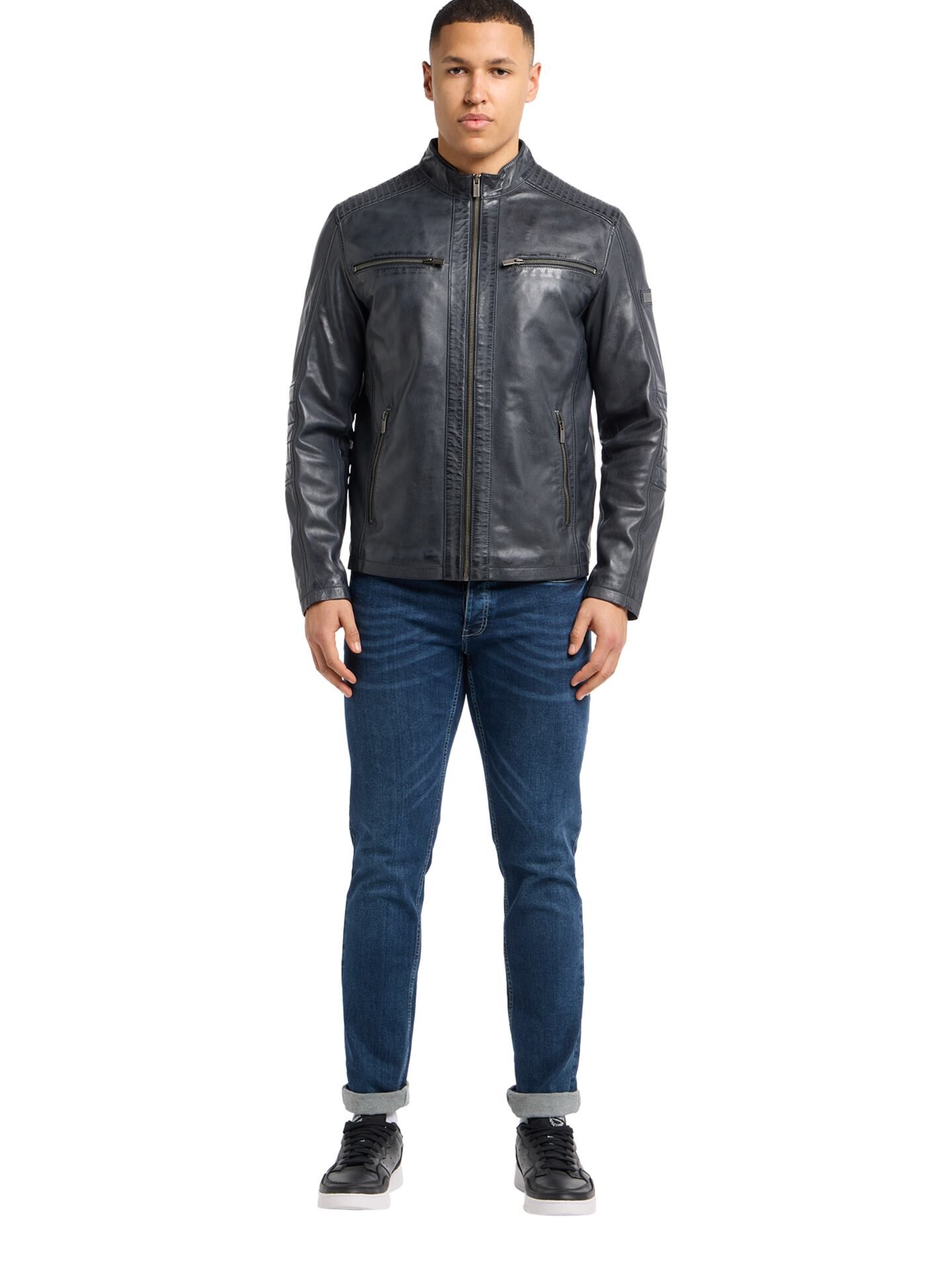  Biker Lederjacke