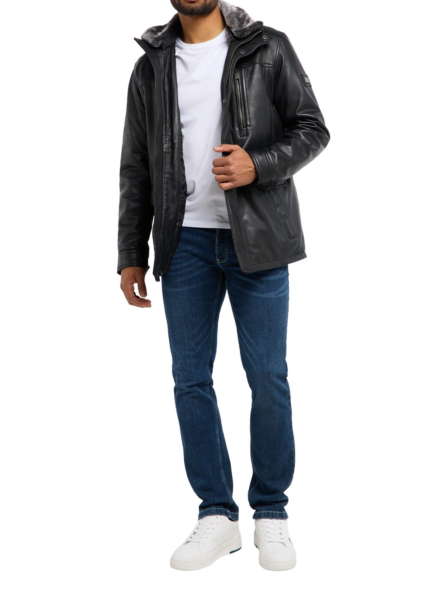  Winter Lederjacke