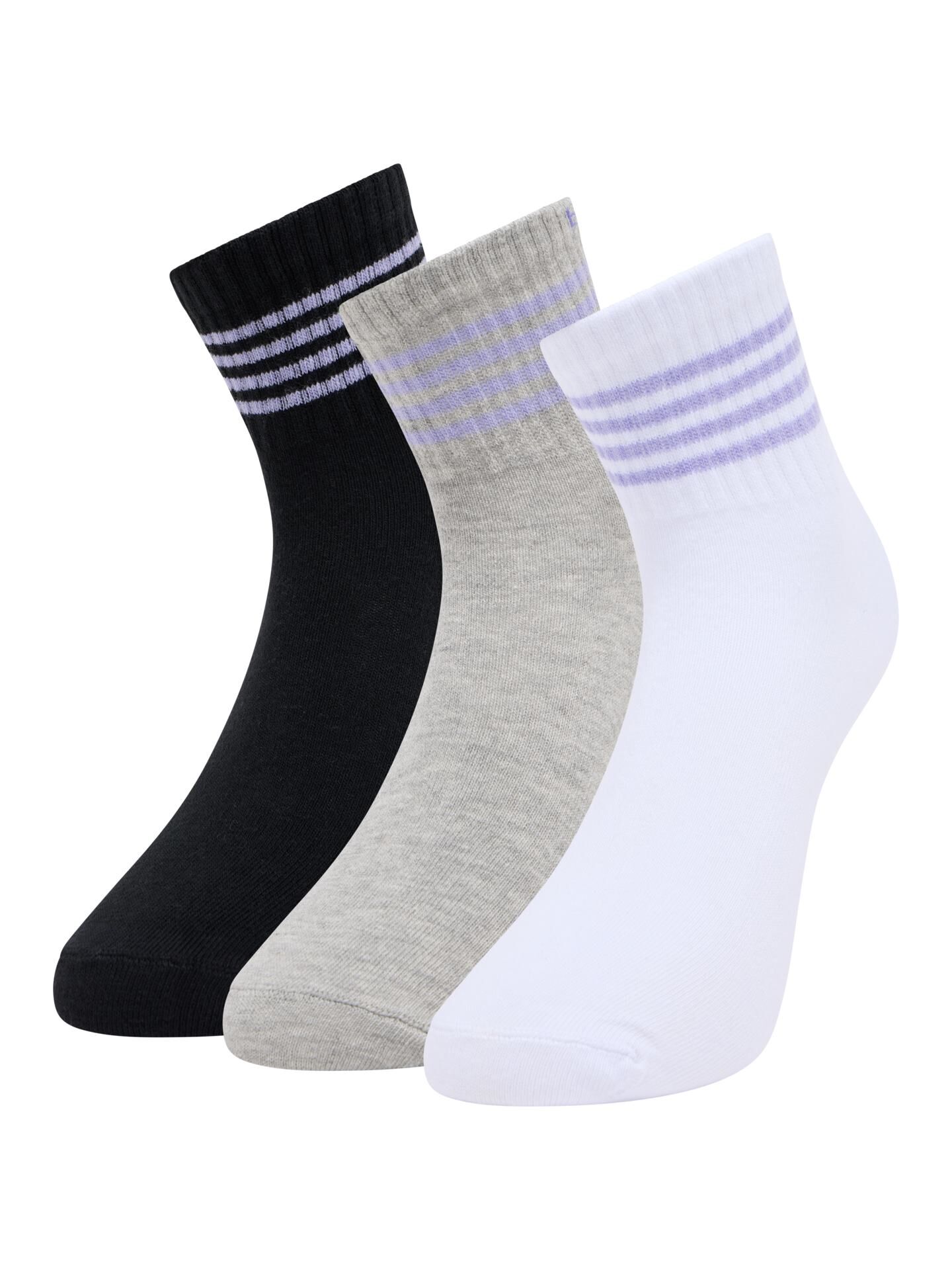Quartersocken, 3er Pack