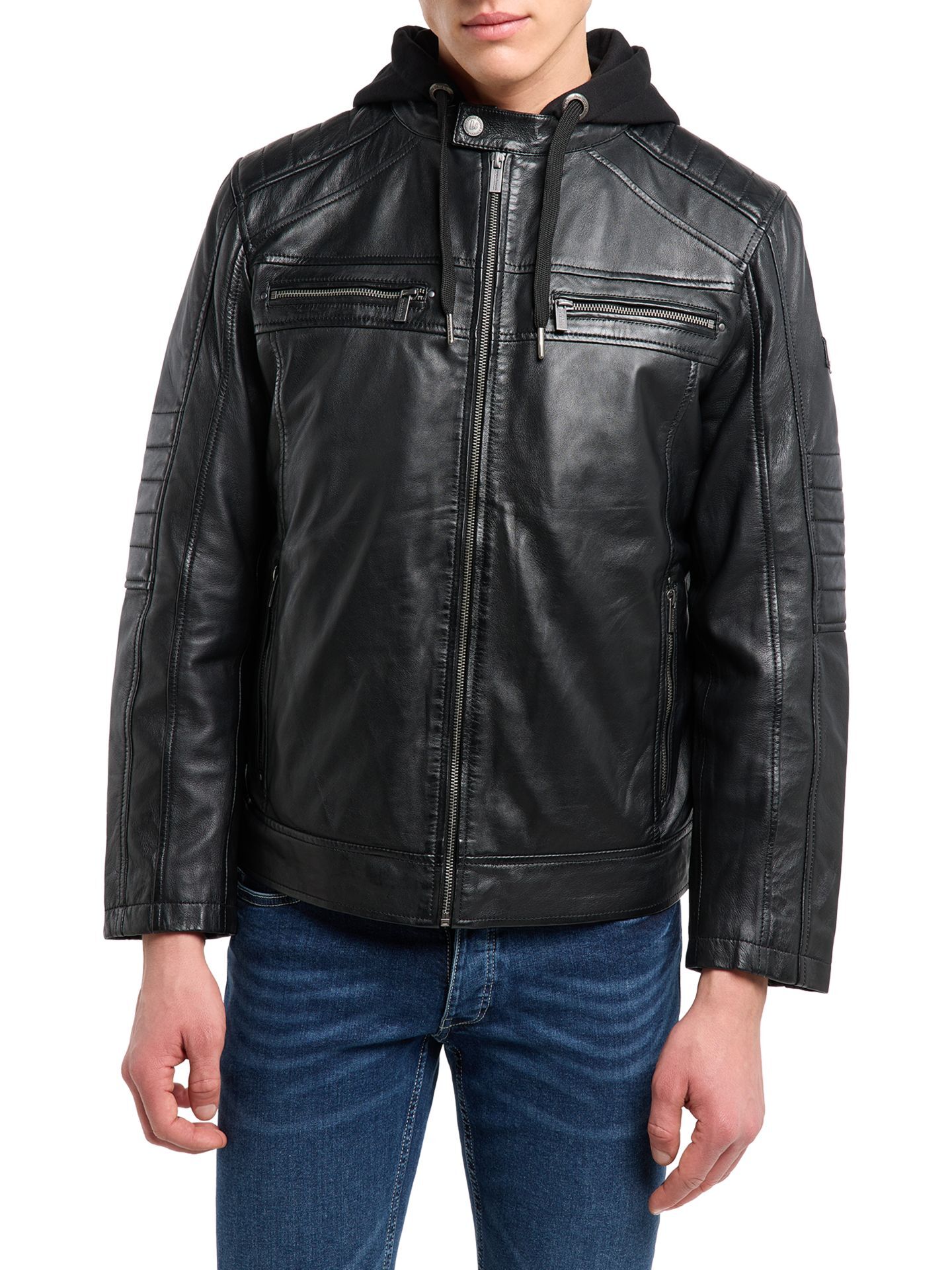  Herren Lederjacke