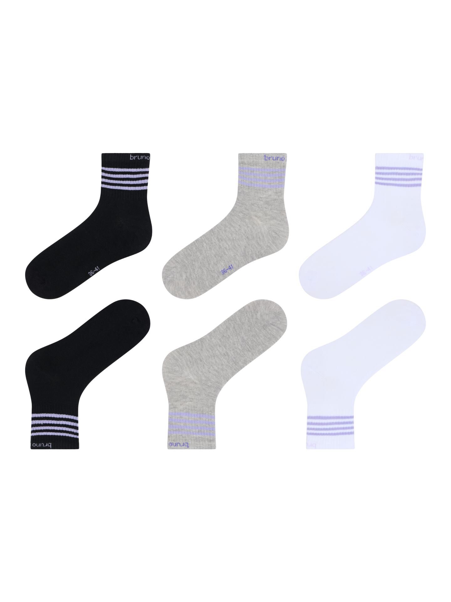 Quartersocken, 3er Pack