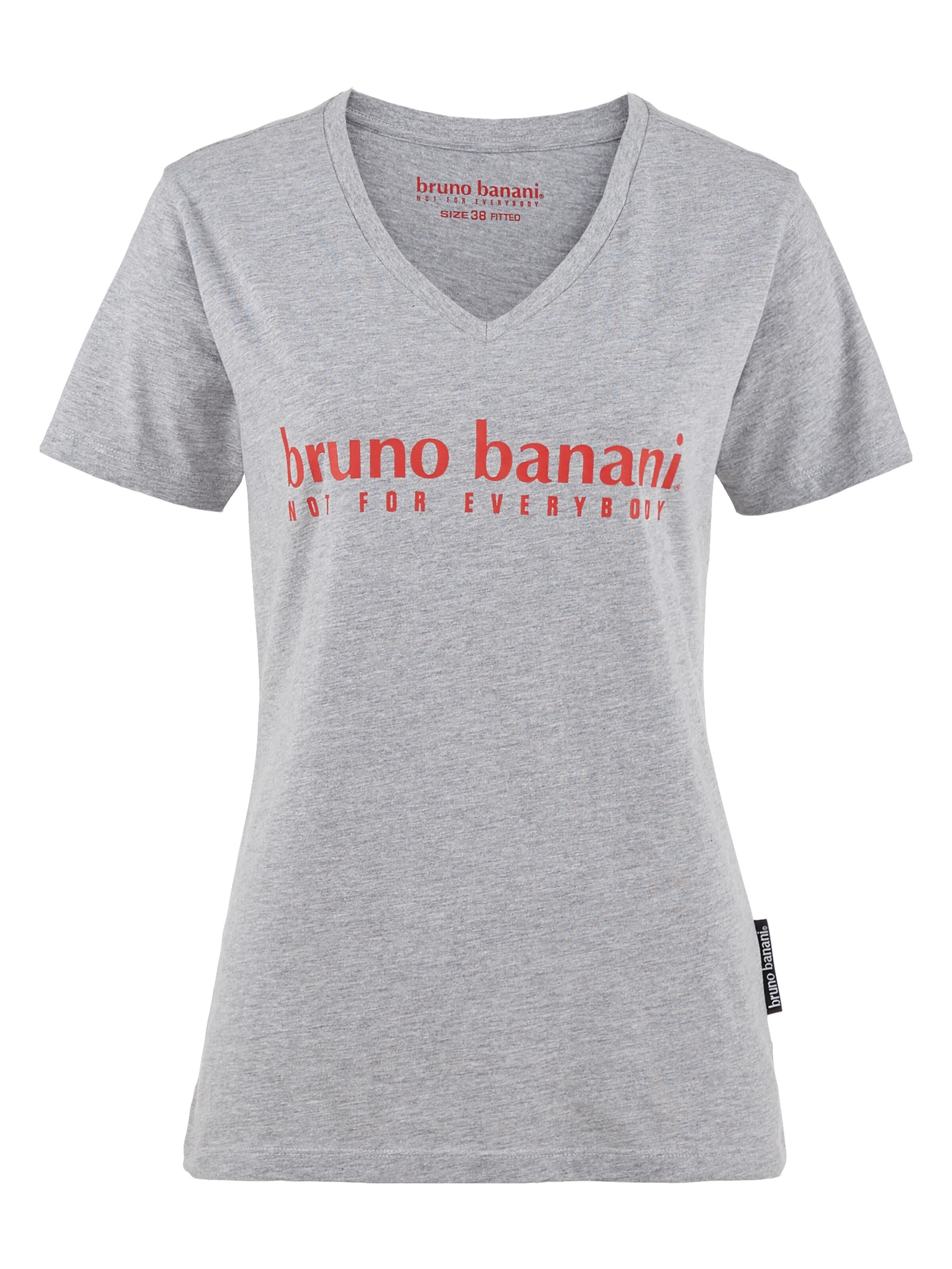 V-Ausschnitt T-Shirt mit Logo