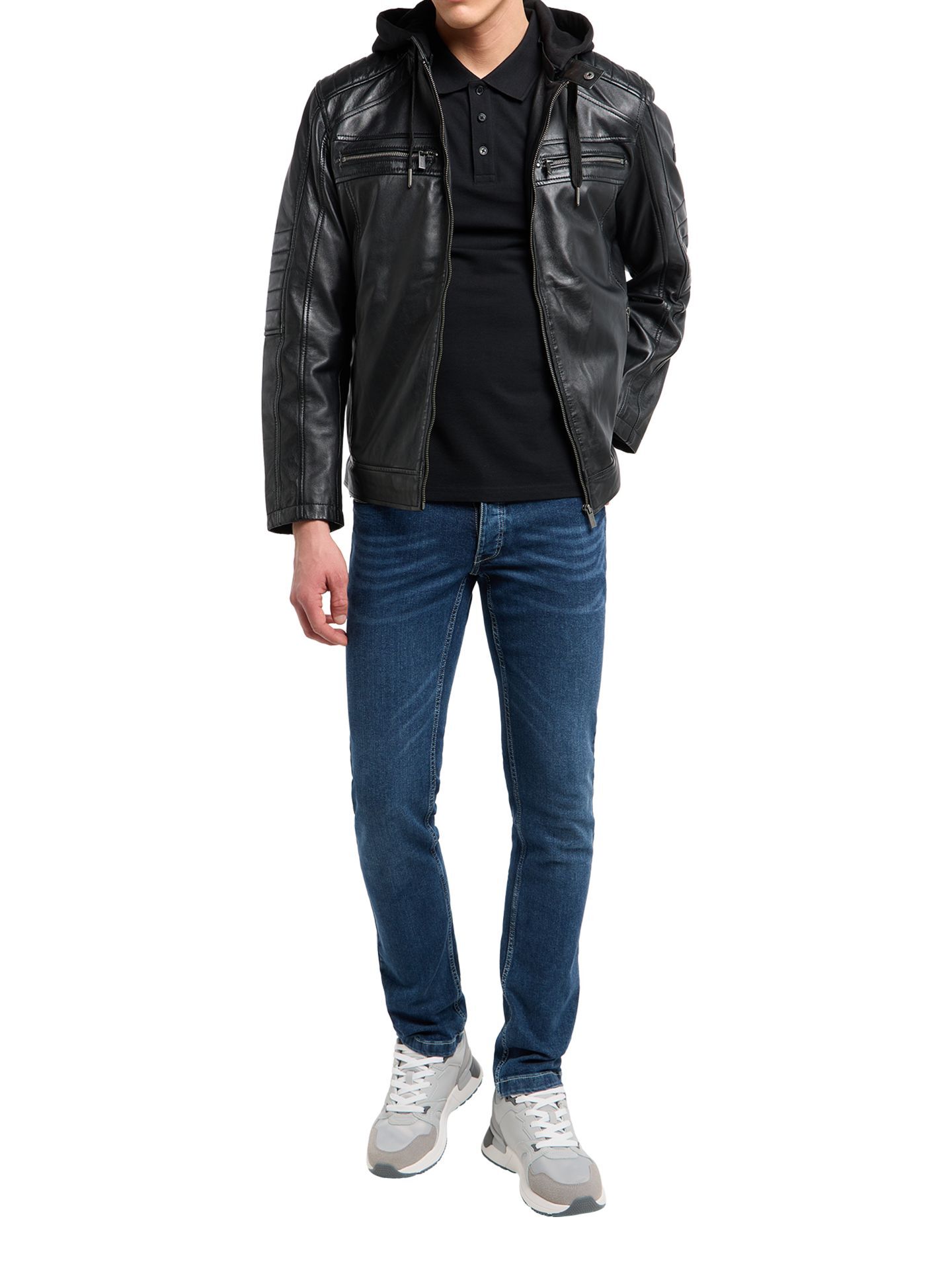  Herren Lederjacke