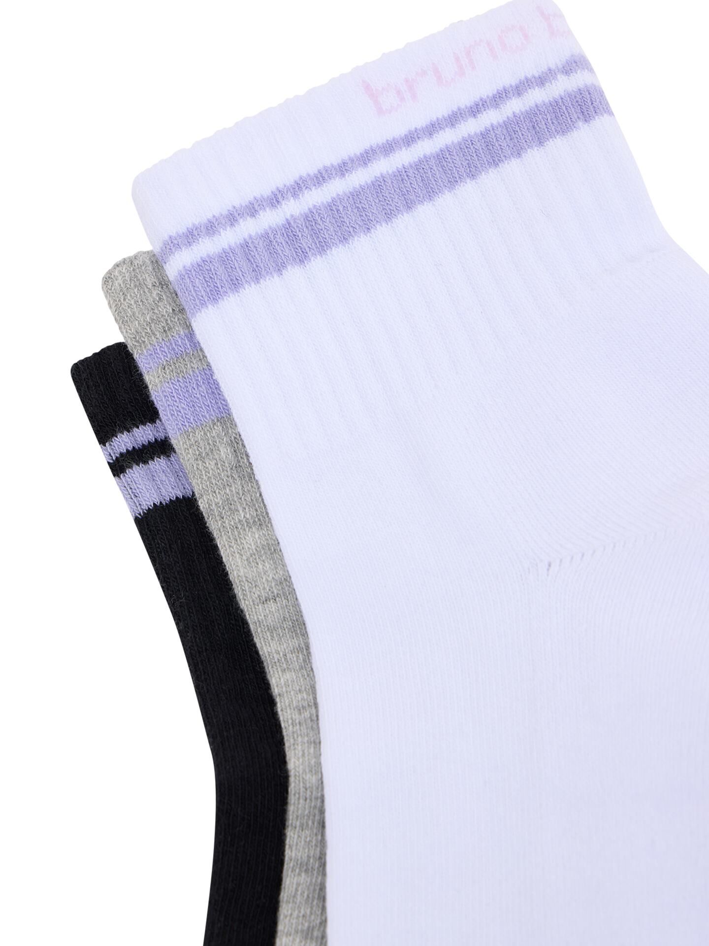  Quartersocken, 3er Pack