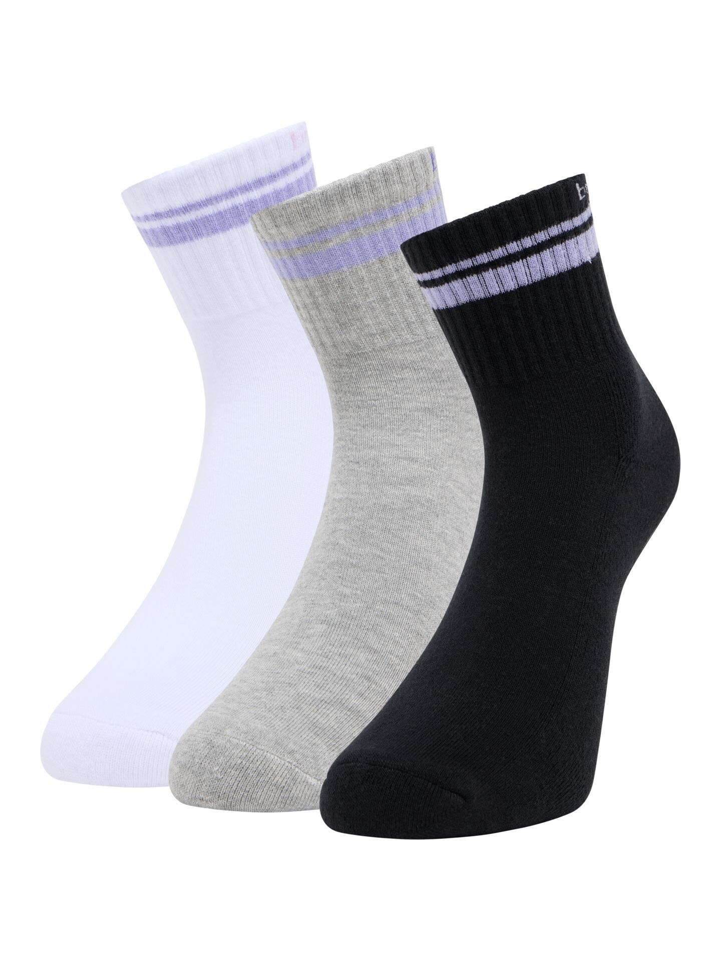 Quartersocken, 3er Pack