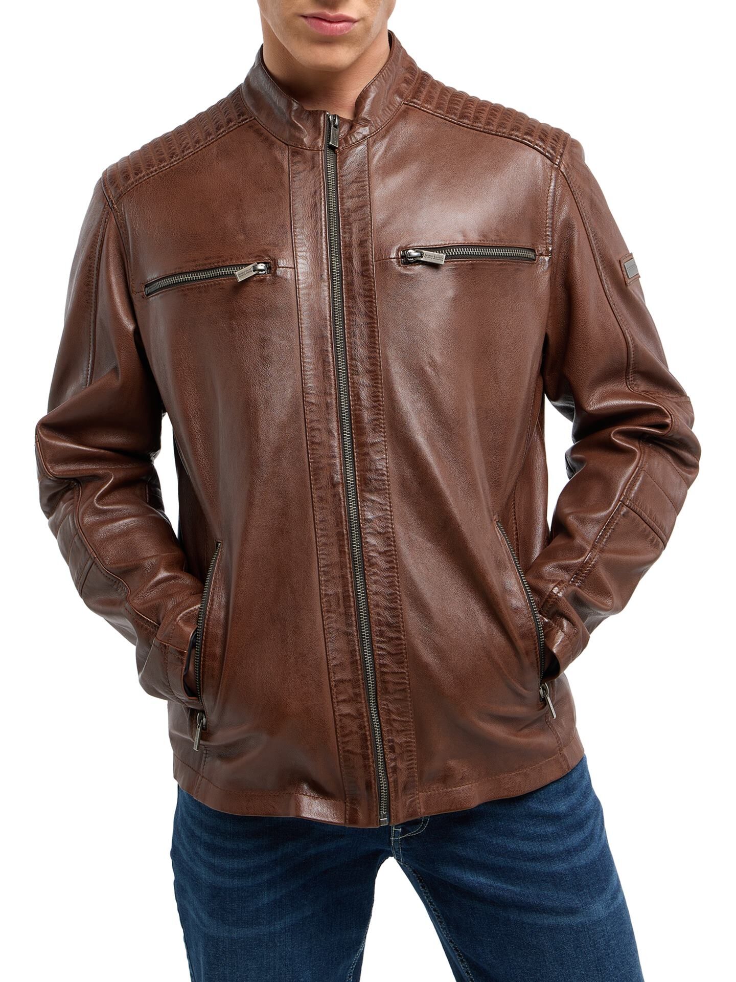 Biker Lederjacke