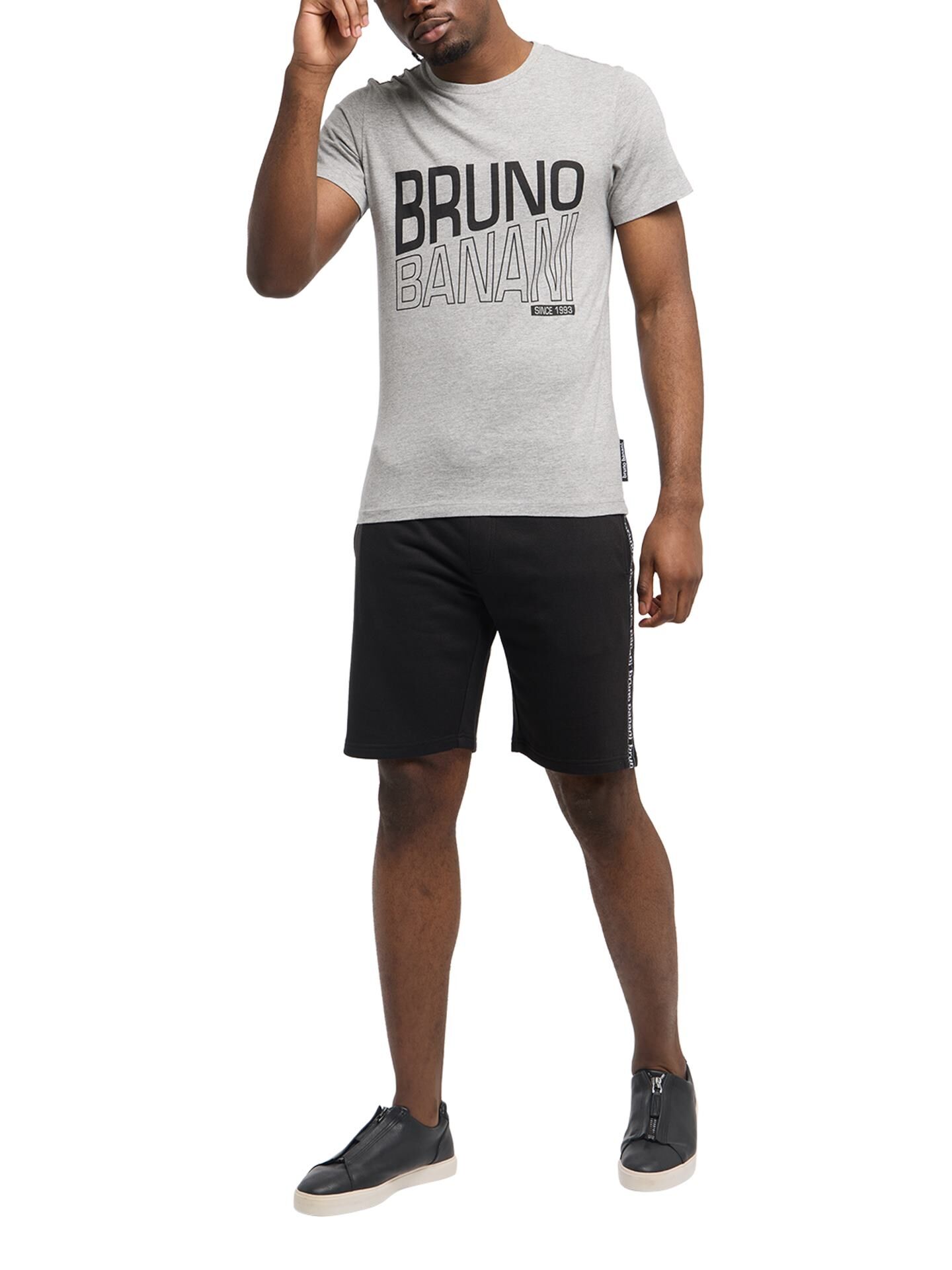 Sweatshort mit Logopiping