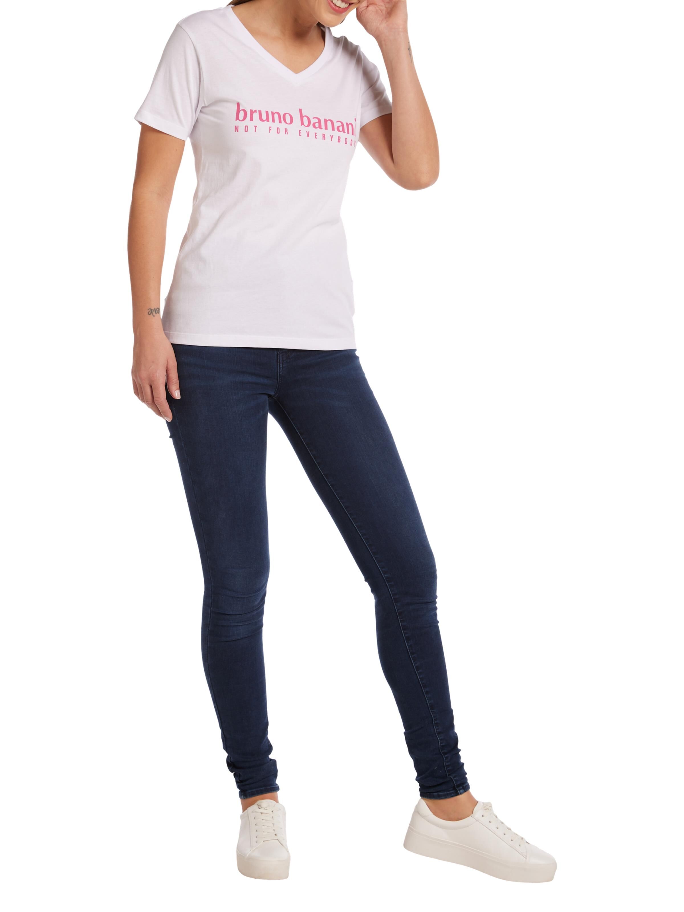 V-Ausschnitt T-Shirt mit Logo