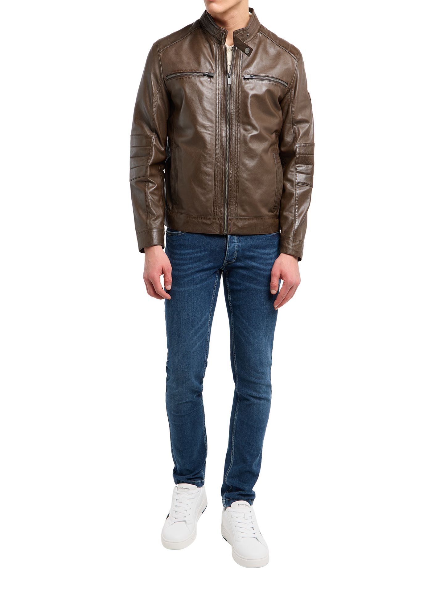  Herren Lederjacke