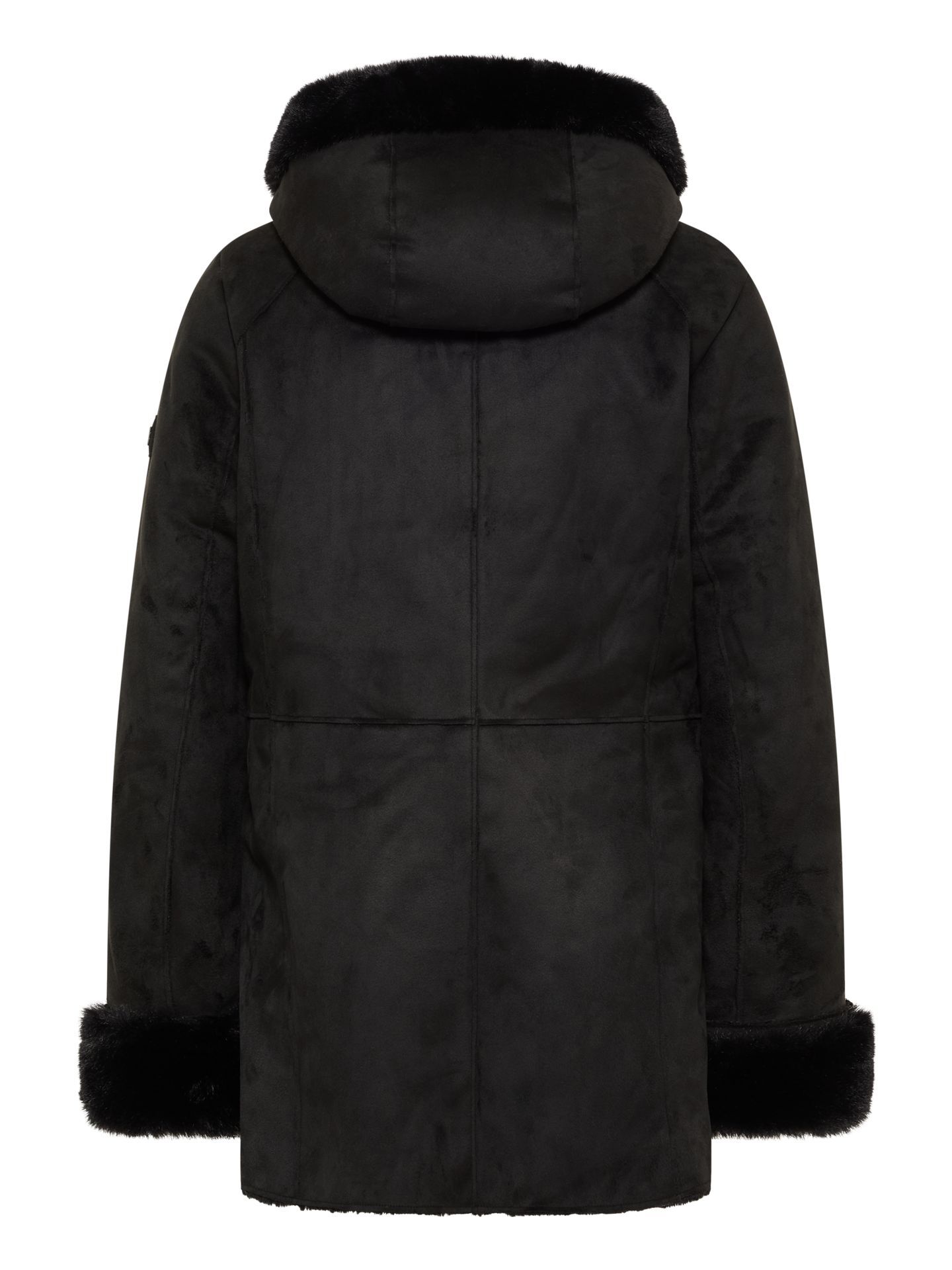  Damen -Fake-Fur- Velour Jacke