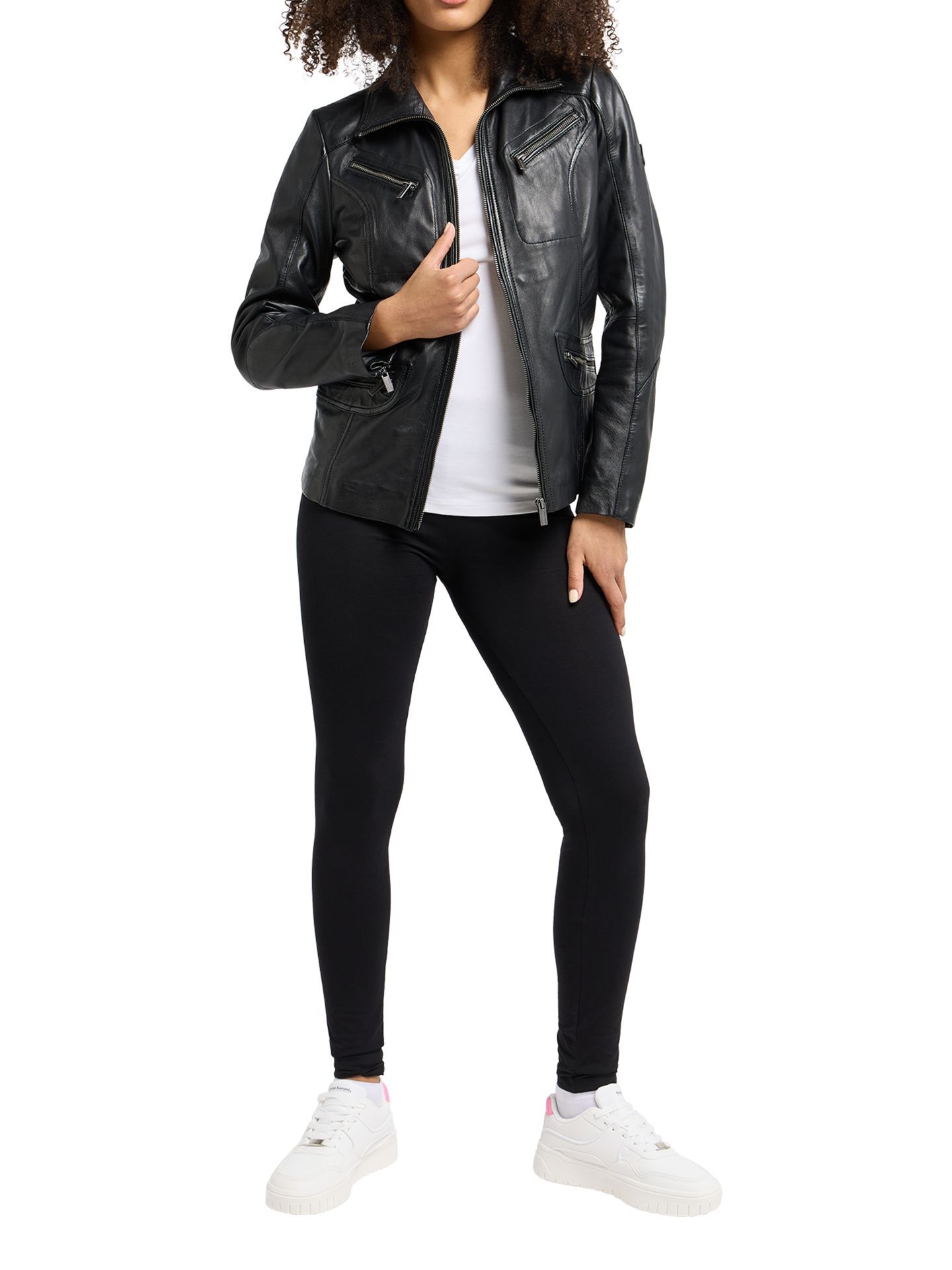 Damen Lederjacke